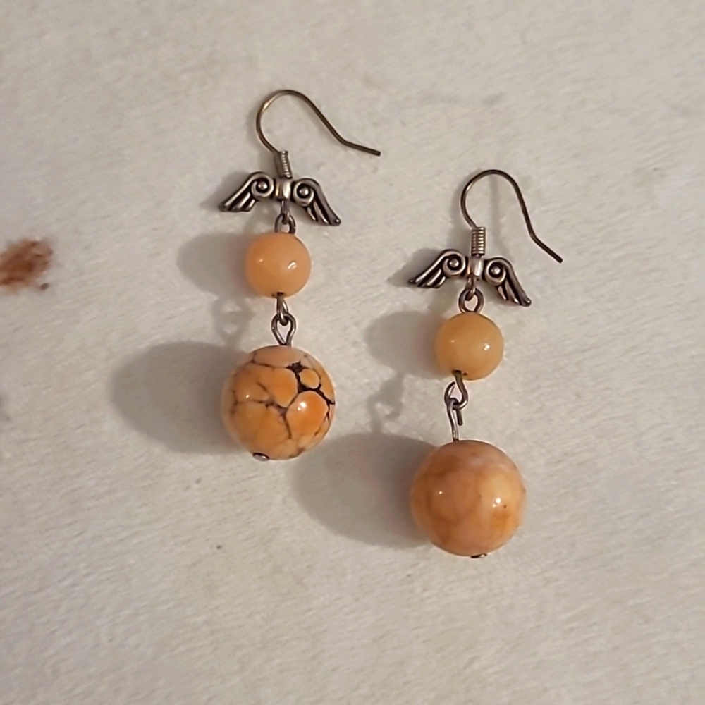 Handmade Jade Drop Earrings